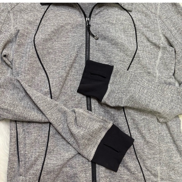 Lululemon Asana herringbone full zip jacket size 12 - Picture 2 of 6